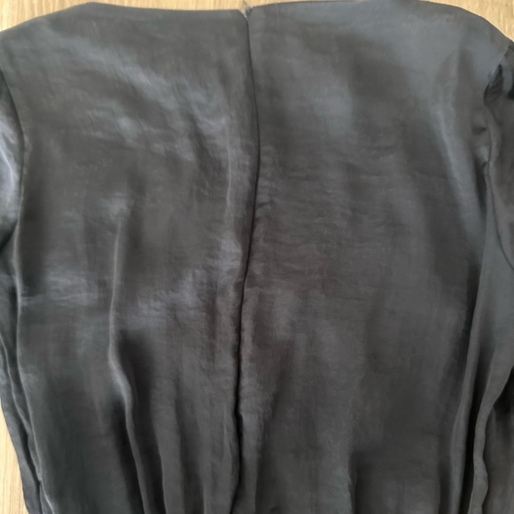 ZARA Navy Blue Embroidered Floral Wide Leg Jumpsuit Jumper Romper M - Picture 8 of 8